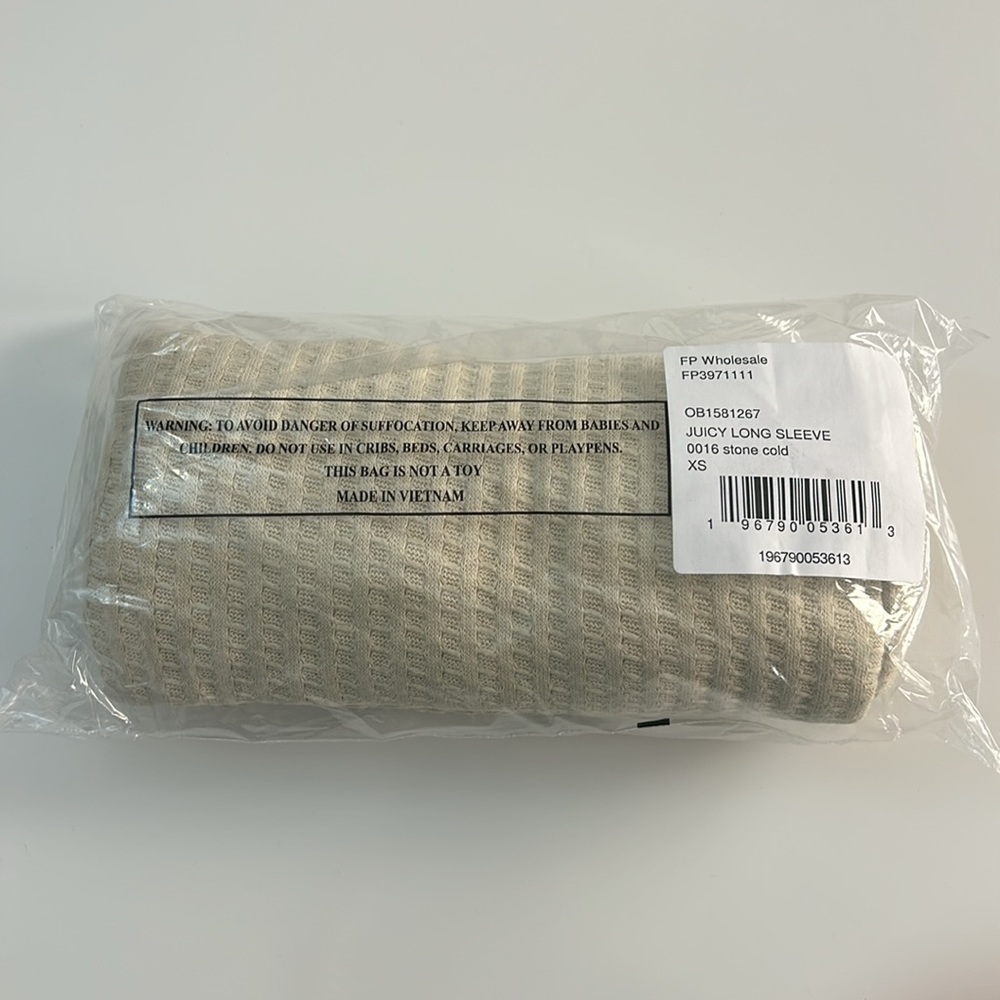 Free People Juicy Long Sleeve Cowl Neck Oversized Beige Sweater Sz L,M,S,XS,NWT - Picture 10 of 11